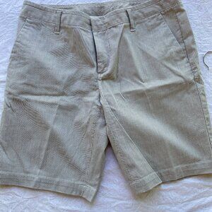 Martin + OSA Shorts 10 Gray Striped Preppy Casual